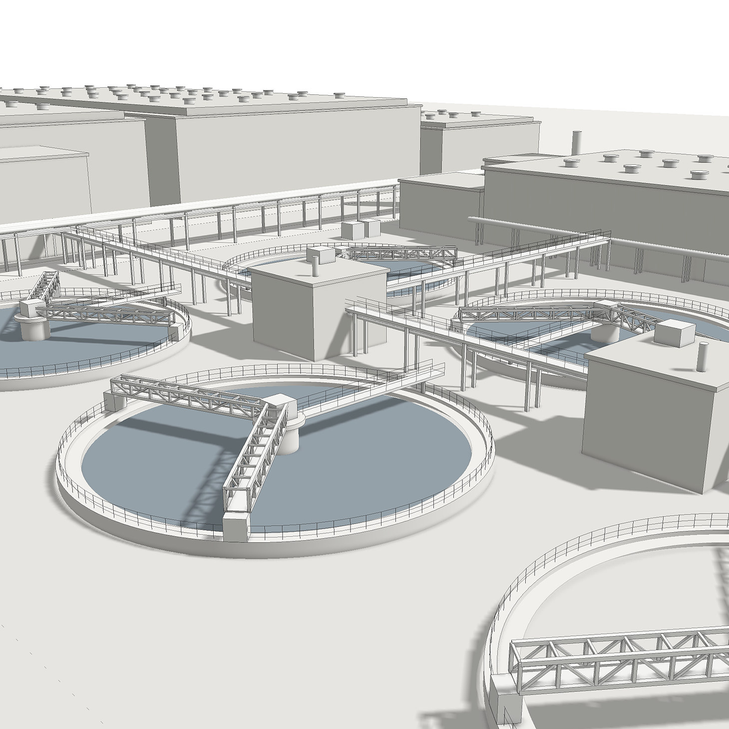 The same plant as a finished as-built BIM model